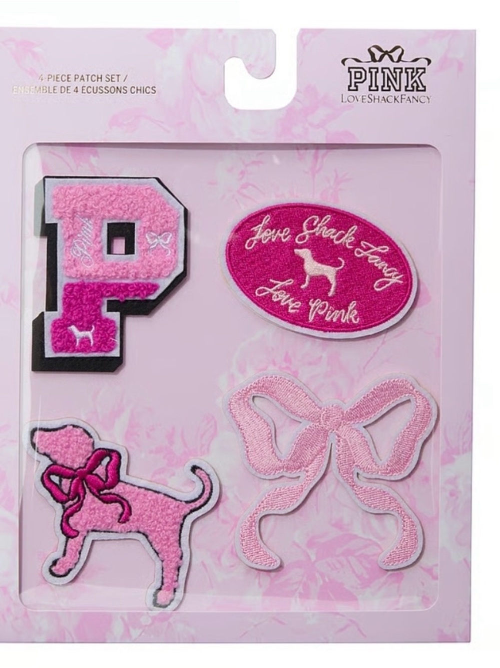 LoveShackFancy PINK Patch Set in Light Pink and Hot Pink